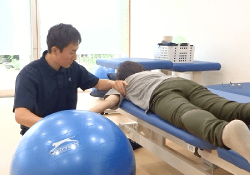 上腕骨近位端骨折後のトレーニング例