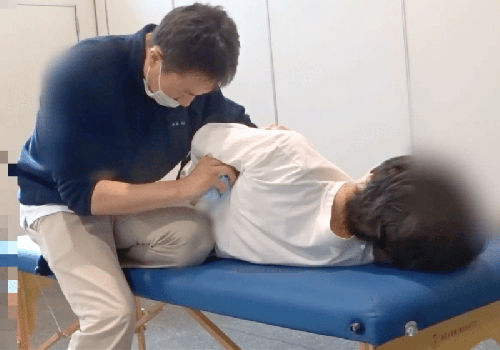 側湾症による身体の歪みを整えるコンディショニング例