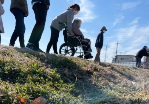 施設の周りは、静かな田園風景で、心も身体もリフレッシュできます。