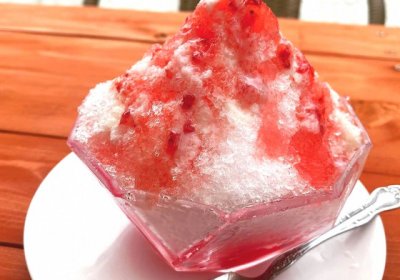 苺のかき氷